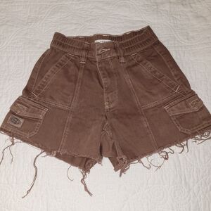 PacSun Brown Cargo Women Shorts